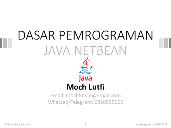(PPT) DASAR PEMROGRAMAN