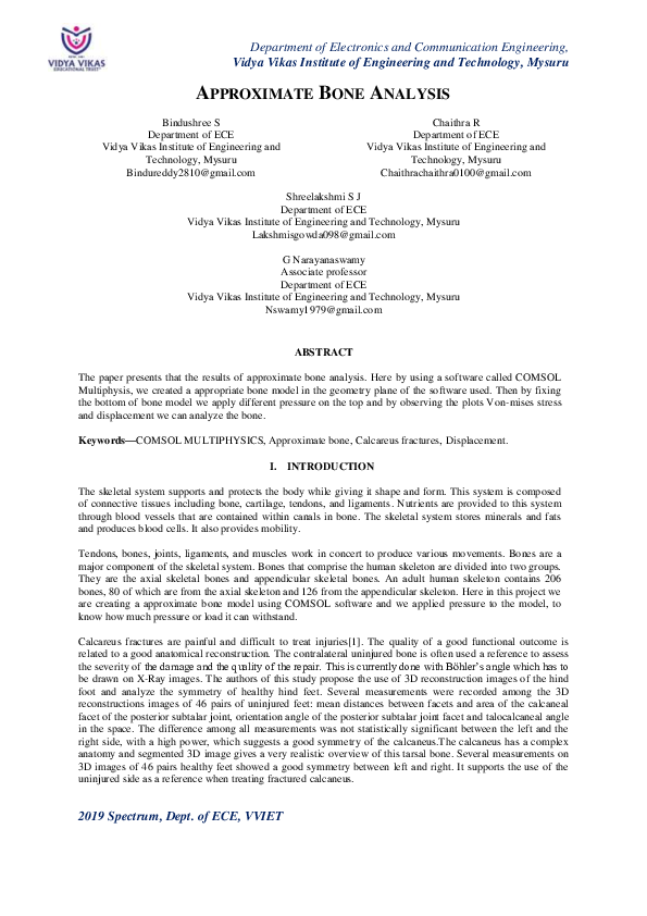 (PDF) APPROXIMATE BONE ANALYSIS