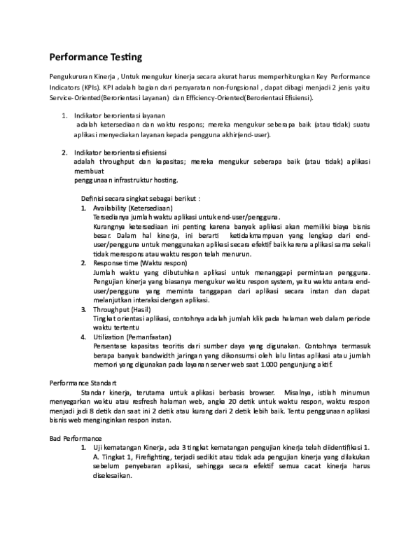 (DOC) Performance Testing