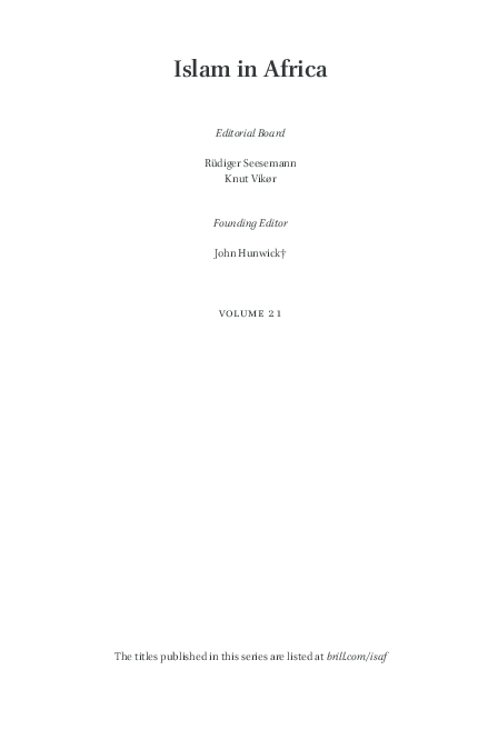 Pdf Islam And Gender In Colonial Northeast Africa Silvia Bruzzi Academia Edu