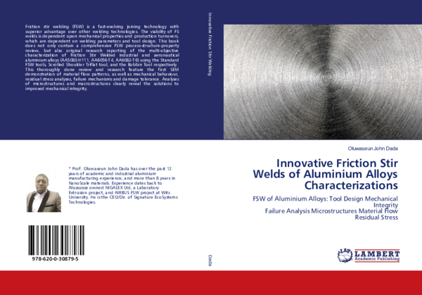 (PDF) Innovative Friction Stir Welds of Aluminium Alloys Characterizations