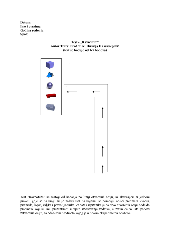 (PDF) Test ravnoteze