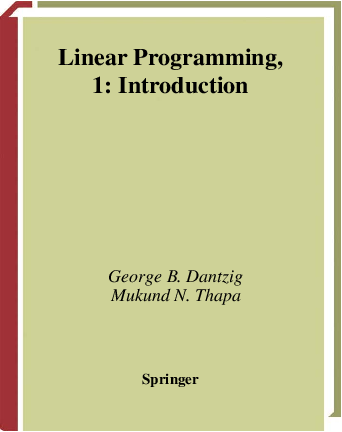 PDF) Dantzing Thapa LINEAR PROGRAMMING 1