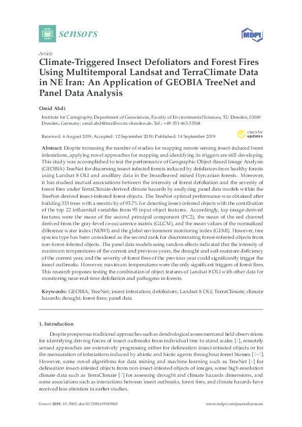 (PDF) Climate-Triggered Insect Defoliators and Forest Fires Using ...