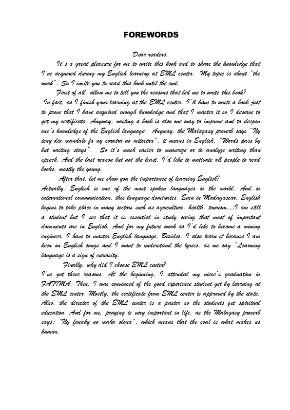 (DOC) FOREWORDS | Aina RAMINOARIMANDA - Academia.edu
