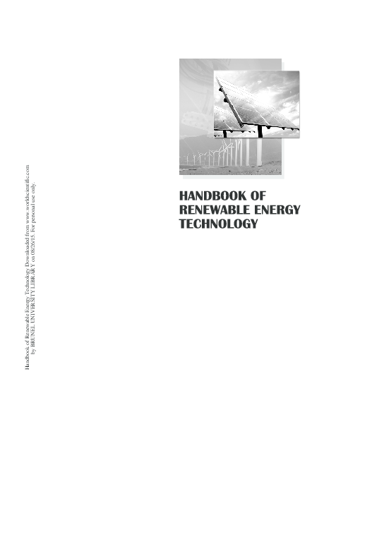(PDF) Handbook Of Renewable Energy Technology