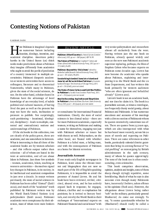 The Future of Pakistan