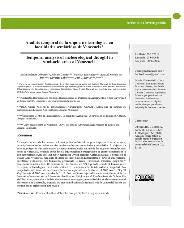 (PDF) Temporal analysis of meteorological drought in semi-arid areas of ...