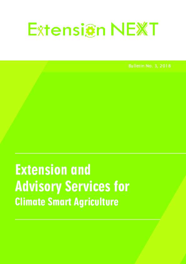 (PDF) Extension and Advisory Services for Climate Smart Agriculture