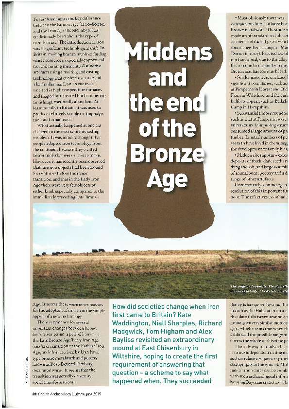 (PDF) Middens and the End of the Bronze Age