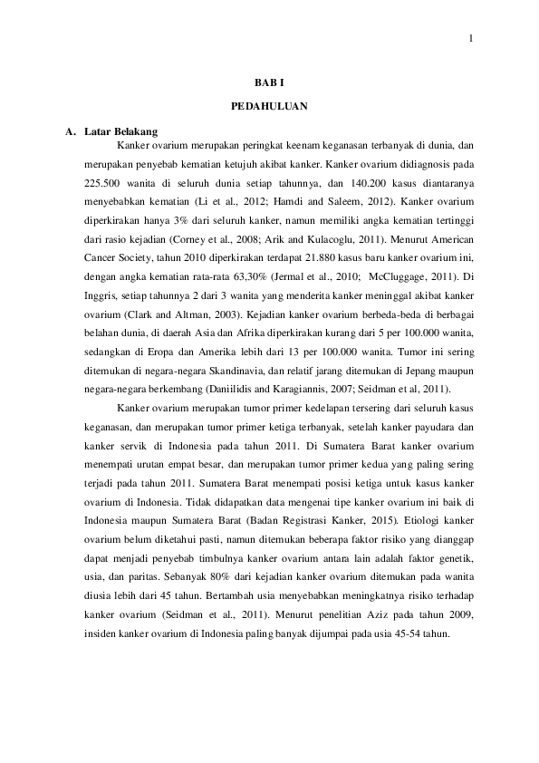 Doc Bab 1 2 3 4 Dan 5 Ca Ovarium Nur Karimah Academia Edu