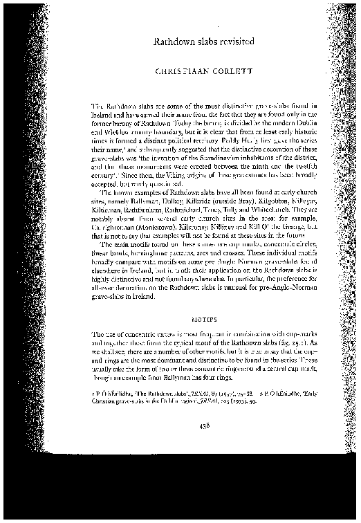 (PDF) The Rathdown Slabs revisited