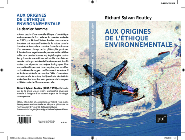 (PDF) Richard Sylvan Routley. Aux origines de l'éthique ...
