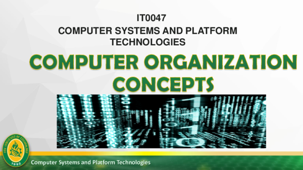 (PPT) Module 1 - Computer Organization Concepts