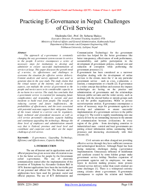 Explain the situation of good governance in nepal picture