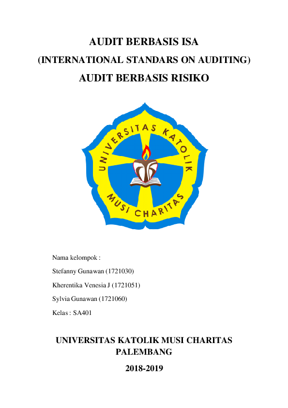 Doc Audit Berbasis Isa International Standars On Auditing Audit