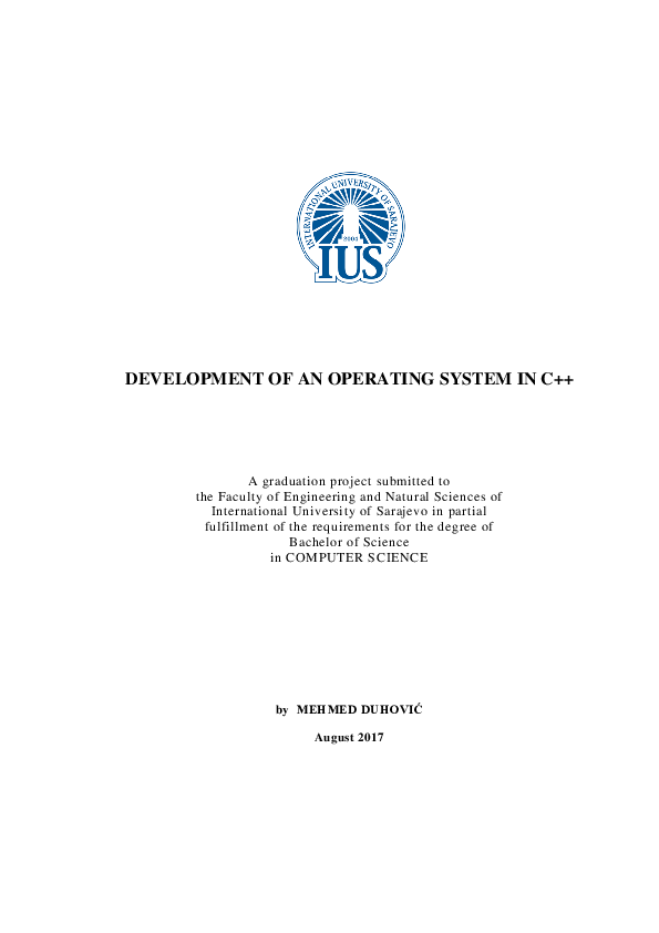(PDF) DEVELOPMENT OF AN OPERATING SYSTEM IN C