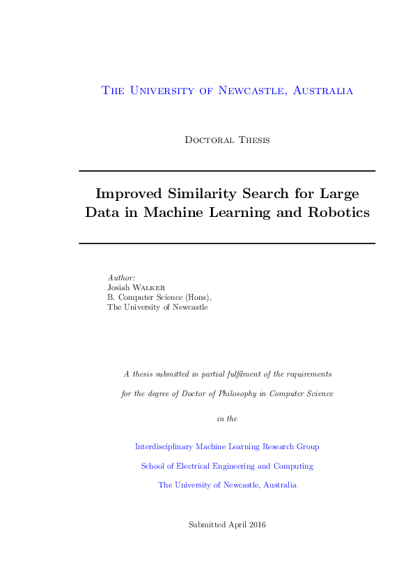 (PDF) Improved Similarity Search for Large Data in Machine Learning and ...