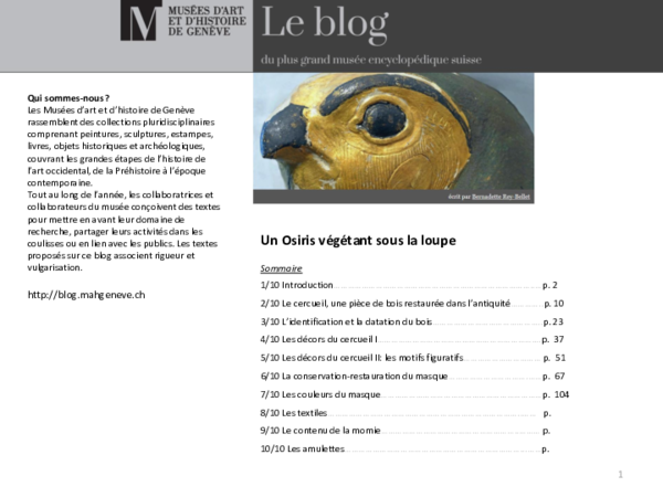 (PDF) Un Osiris végétant (corn mummy) sous la loupe