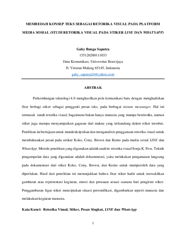 (PDF) MEMBEDAH KONSEP TEKS SEBAGAI RETORIKA VISUAL PADA PLATFORM MEDIA ...