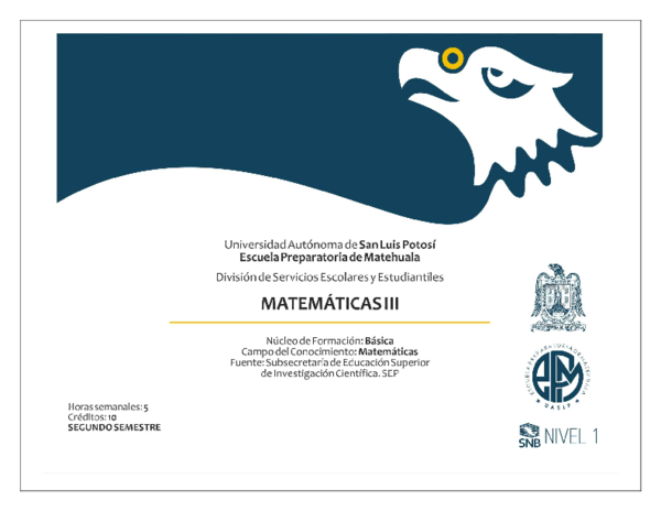(PDF) MATEMATICAS III