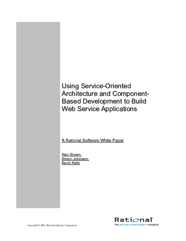 (PDF) Using service-oriented architecture and component-based ...