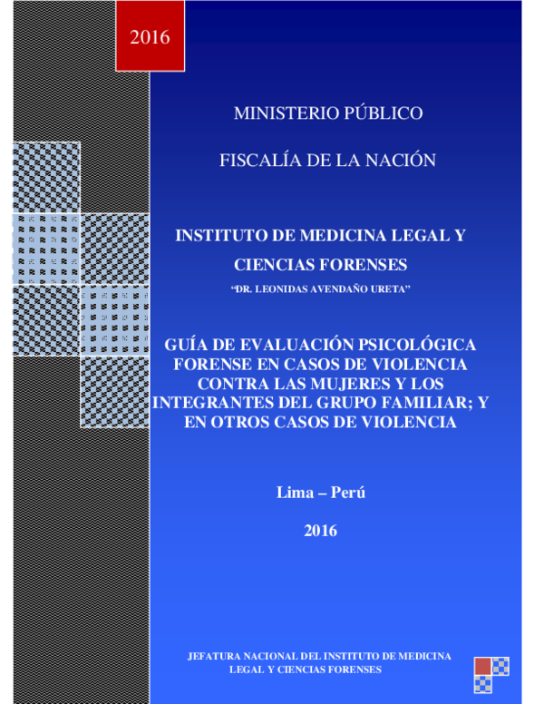(PDF) GUIA DE EVALUACION FORENSE DE CASOS DE VIOLENCIA20191004 13394 u2zea2