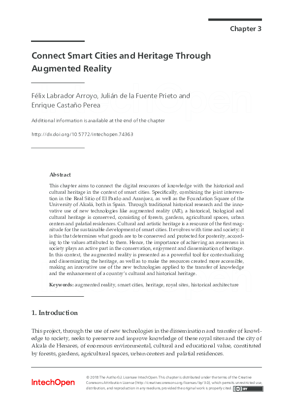 (PDF) Augmented Reality in Architecture: Rebuilding Archeological Heritage.