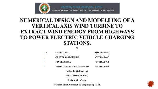 (PDF) NUMERICAL DESIGN AND MODELLING OF A VERTICAL AXIS WIND TURBINE TO ...