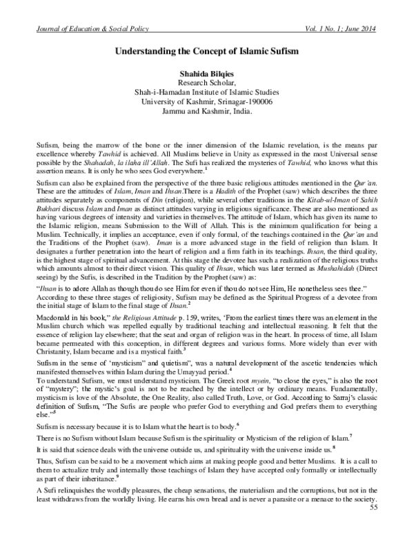 (PDF) Understanding the Concept of Islamic Sufism
