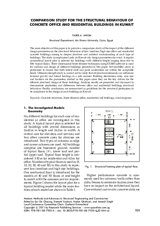 (PDF) Comparison Study for the Structural Behaviour of Concrete Office ...