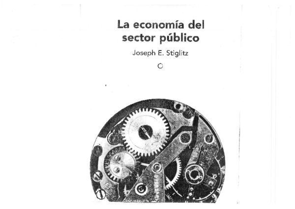 Economía Del Sector Público Stiglitz 4ta Edición Pdf Gratis