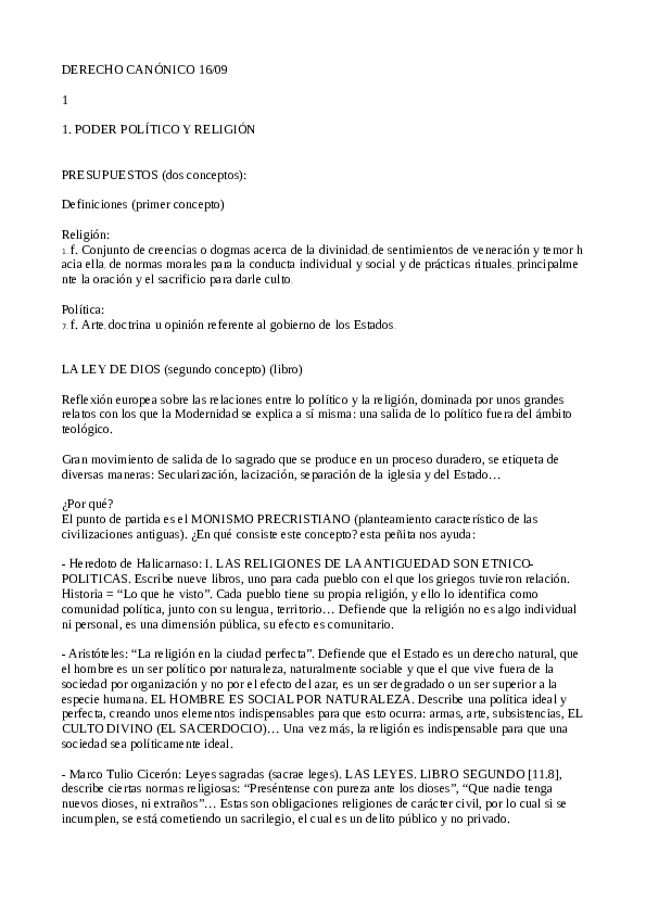 Derecho Canónico apuntes