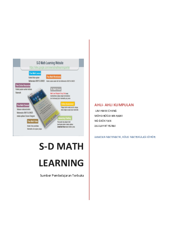 (PDF) S-D MATH LEARNING