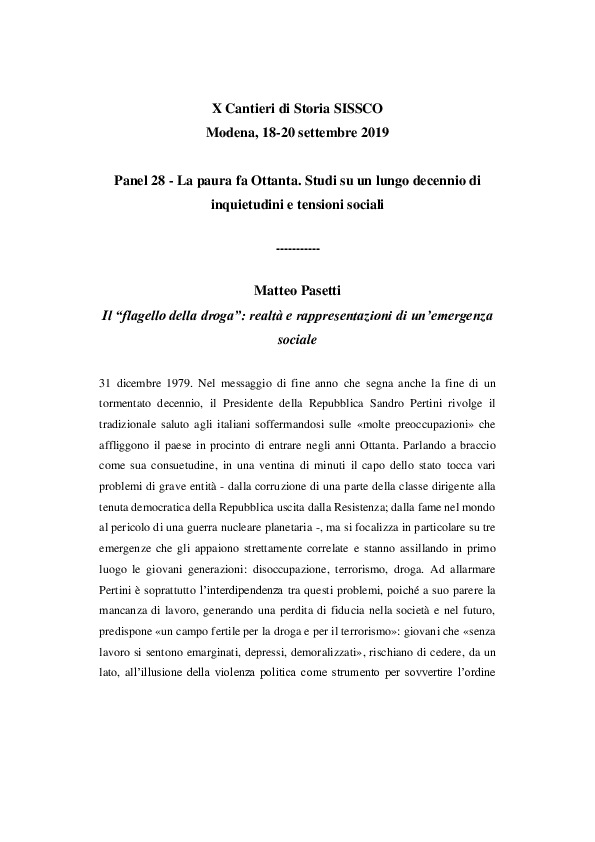 datazione dopo la tossicodipendenza