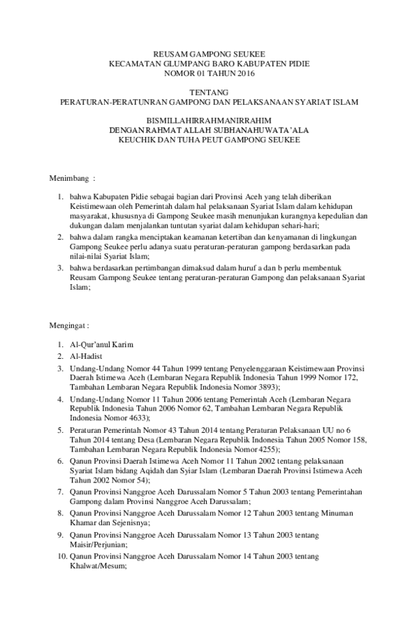 (DOC) REUSAM GAMPONG SEUKEE