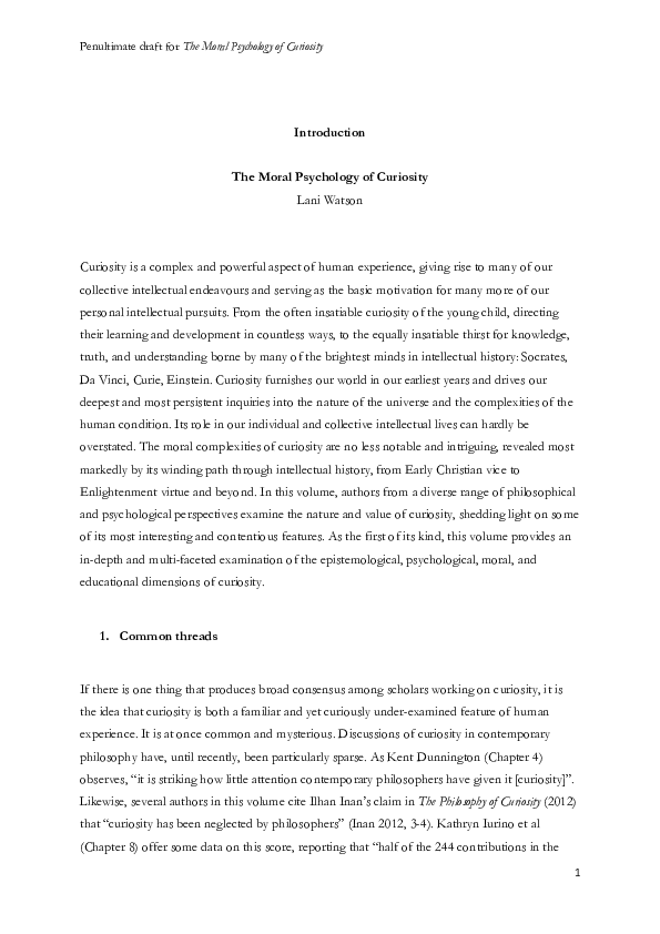 Intellectual curiosity picture