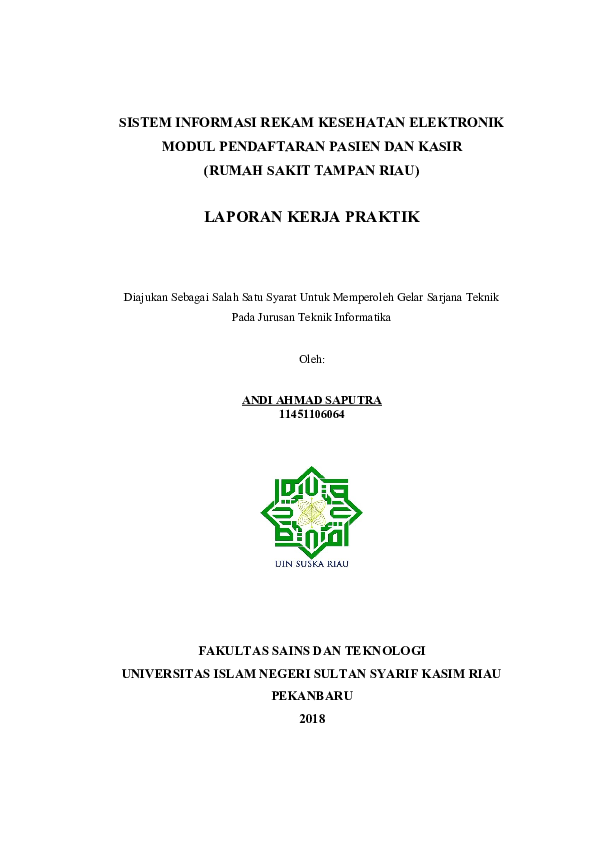 (PDF) SISTEM INFORMASI REKAM KESEHATAN ELEKTRONIK MODUL