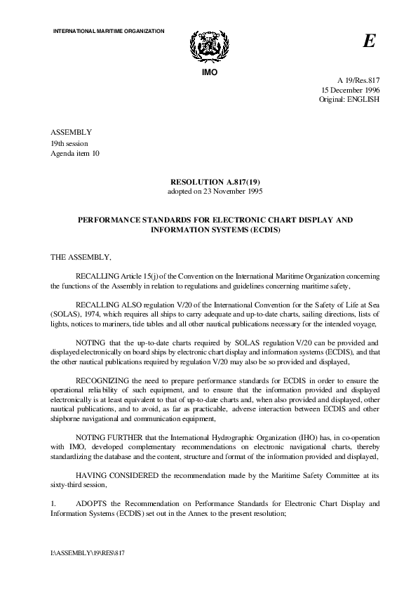 (PDF) Imo resolution A 817 (19)