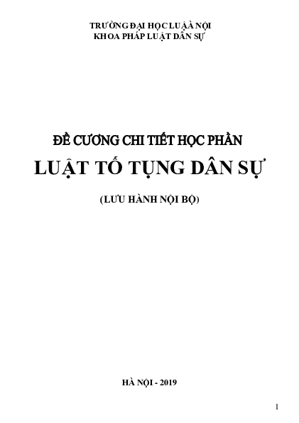 First page of “Luật Tố tụng Dân sự (3TC)”