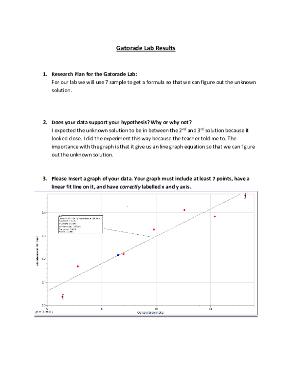 (DOC) Gatorade Lab Results Luke Jones Academia.edu