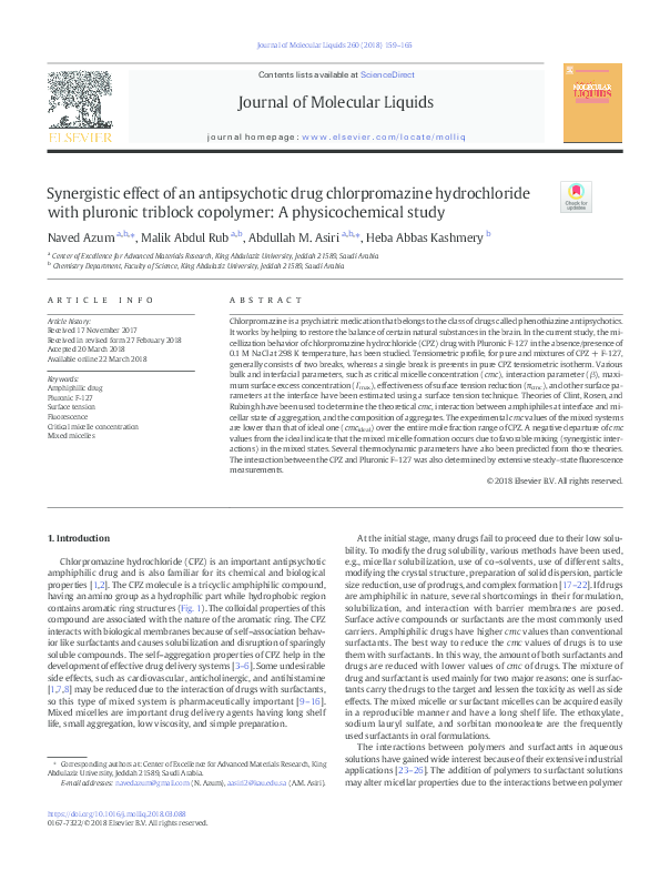 Journal Of Molecular Liquids