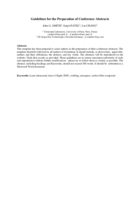 (DOC) Abstract template