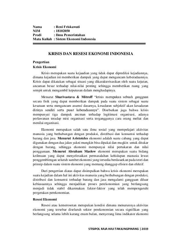 Contoh Makalah Tentang Penerimaan Meningginya Kurs Dollar