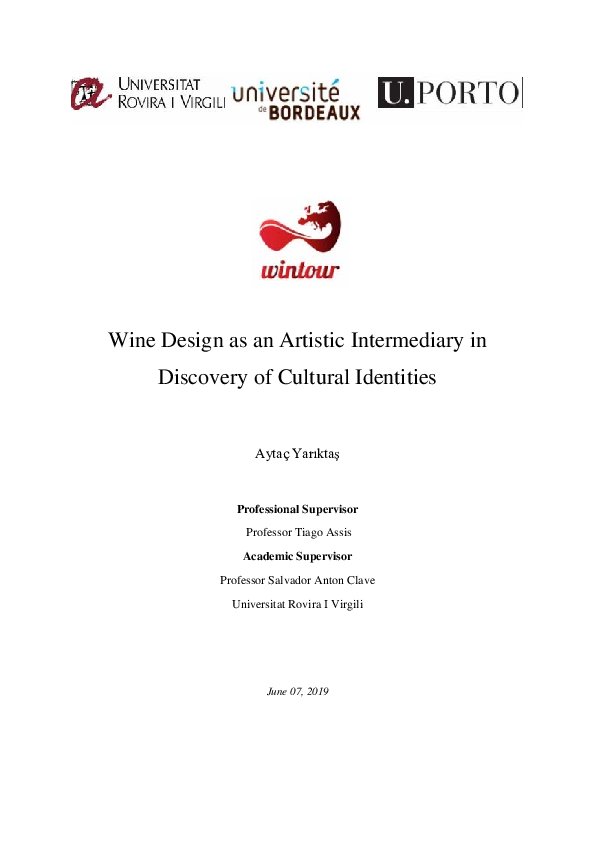 (PDF) Wine Design as an Artistic Intermediary in Discovery of Cultural ...