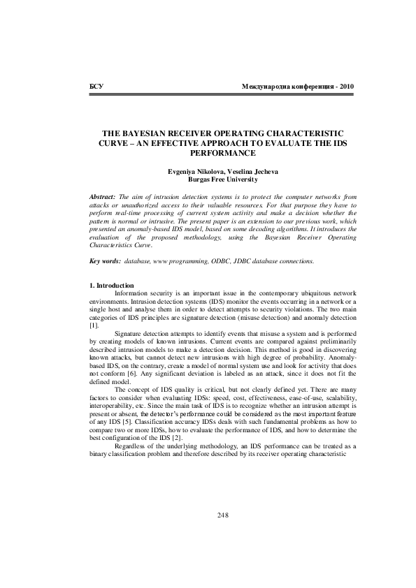 (PDF) The bayesian receiver operating characteristic curve – an ...