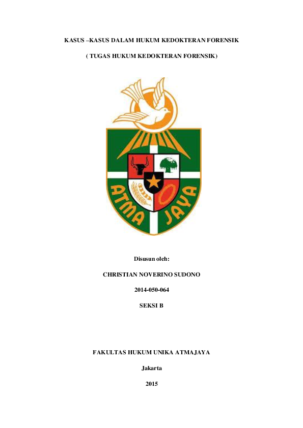 Hukum Kedokteran Forensik