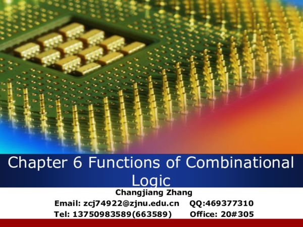 (PPT) Chapter+6+Functions+of+Combinational+Logic