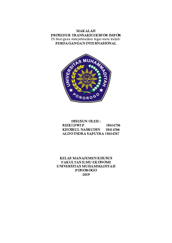 Doc Prosedur Transaksi Ekspor Impor