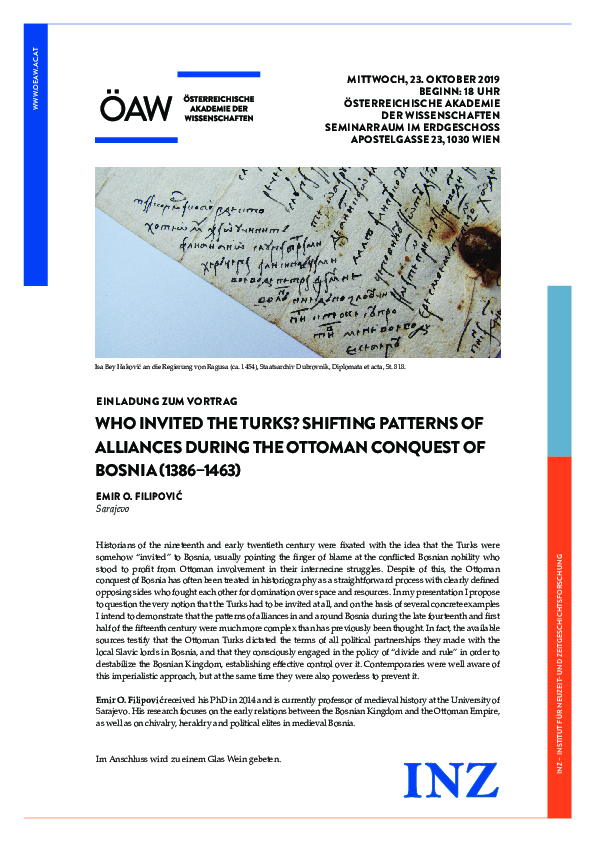 (PDF) Talk Who invited the Turks? Shifting patterns of alliances